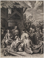 KG 17004
<br/>
Aanbidding door de koningen
<br/>
<em>Rijckmans, Nicolaes (werkz. va. 1616)</em>